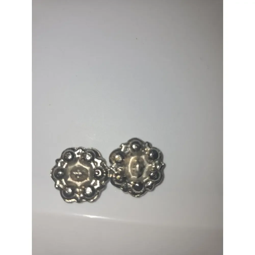 Vintage Rhinestone Metal Buttons - Picture 2 of 2